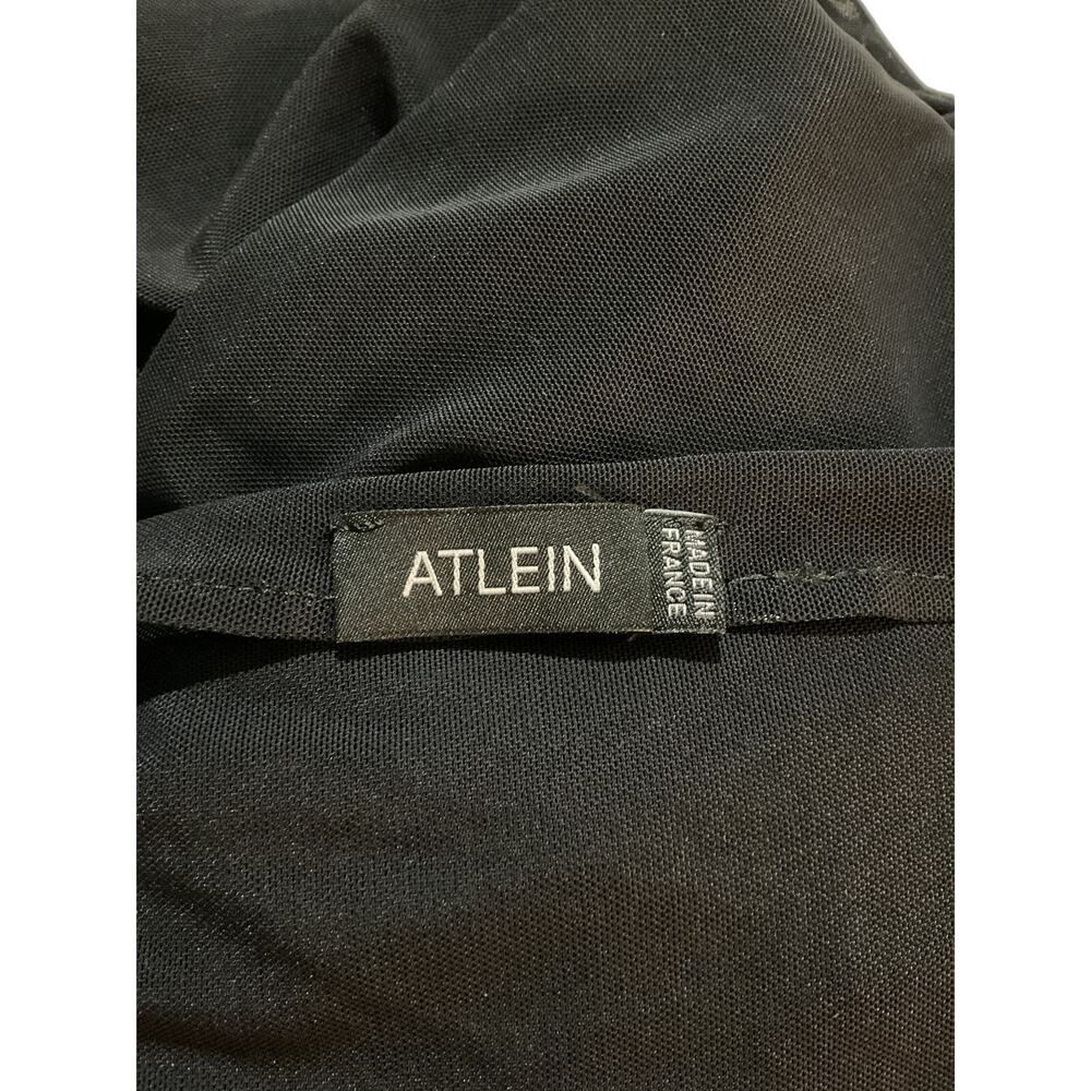 Atlein Asymmetric Black Draped Cutout Dress Size 36 FR / US 4 - Picture 5 of 6